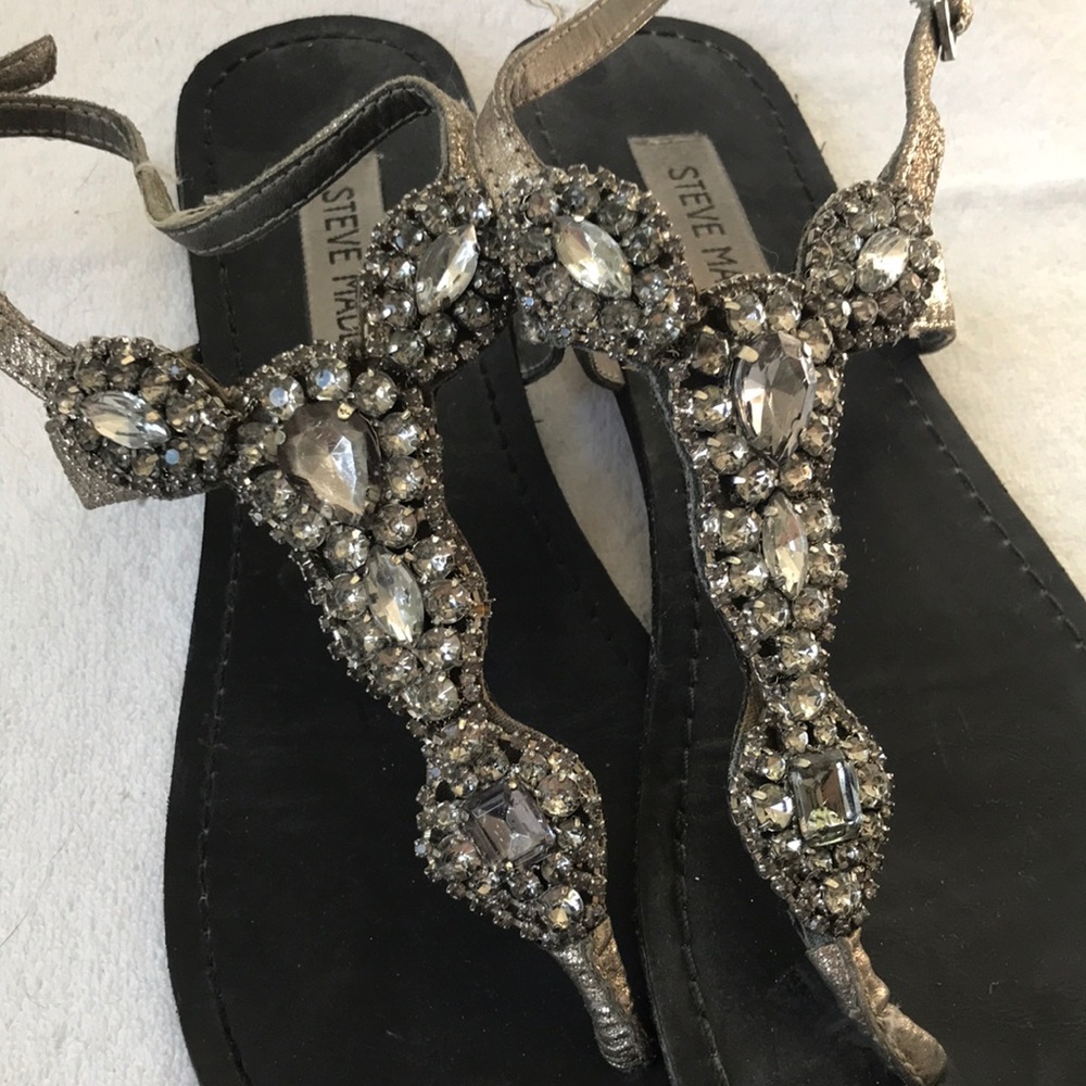 Steve Madden jeweled sandals